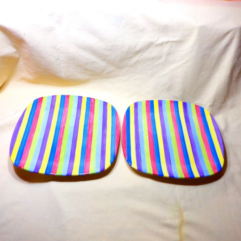 *** VINTAGE *** FIESTA Pattern ~ PACIFIC RIM ~ Dinner Plates (set of 2)